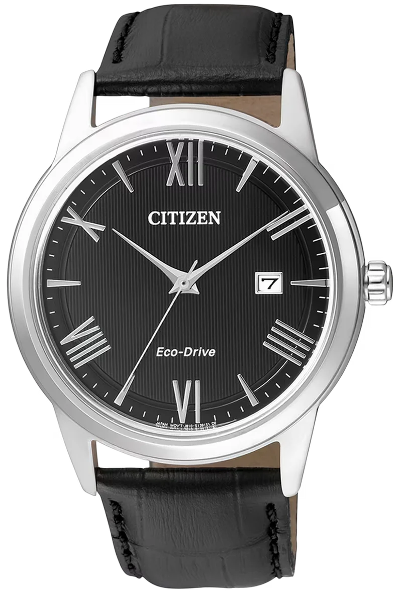 Citizen AW1231-07E Herrenuhr • Eco-Drive Solarantrieb • Elegantes Lederarmband