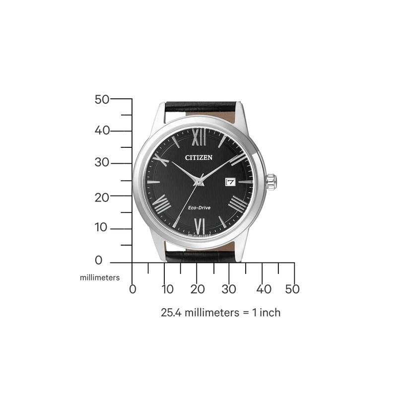 Citizen AW1231-07E Herrenuhr • Eco-Drive Solarantrieb • Elegantes Lederarmband