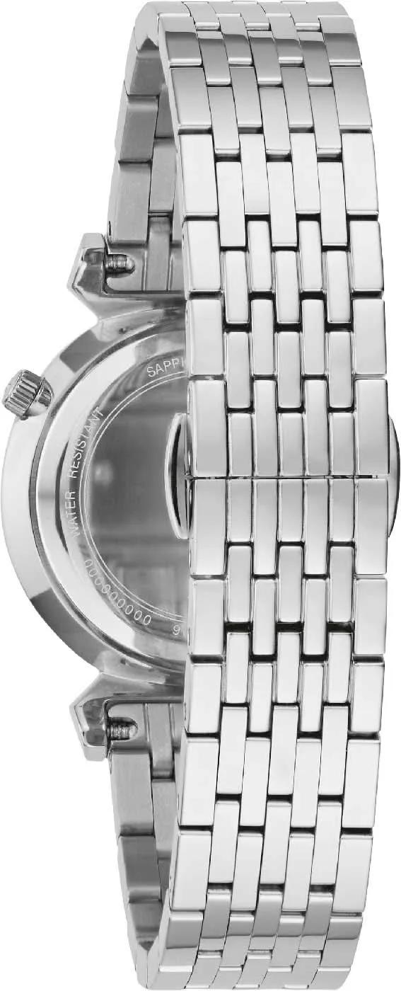 Bulova Regatta 96P216 Damenuhr • 11 Diamanten • Perlmutt-Zifferblatt