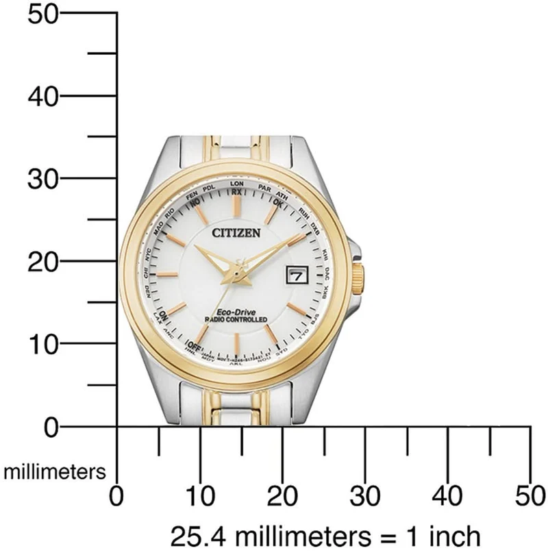 Citizen Radio-Controlled EC1186-85A Damenuhr • Eco-Drive • Saphirglas