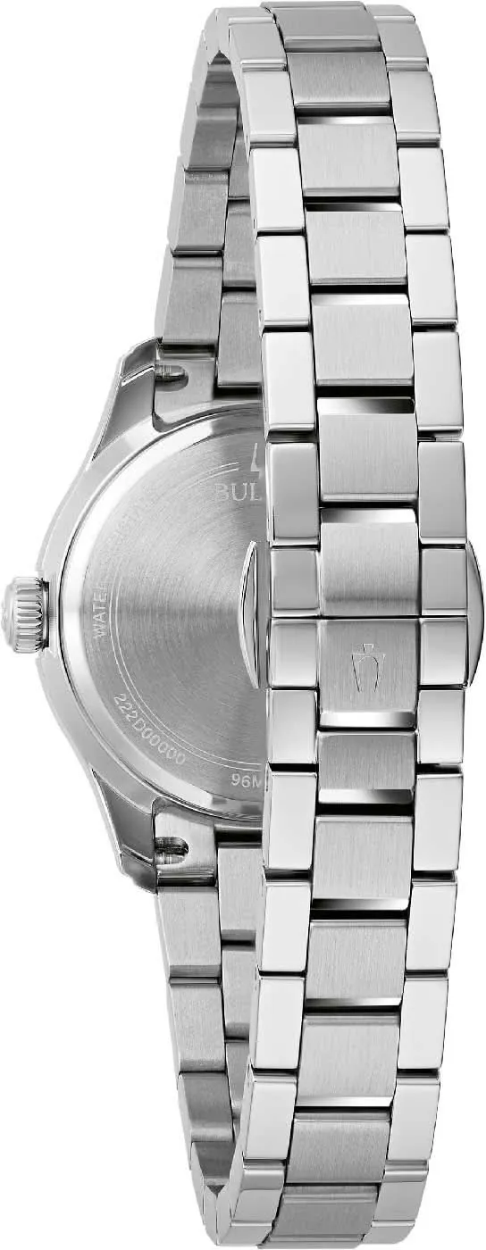 Bulova Classic 96M162 Damenuhr • Clous de Paris • Domed Glass