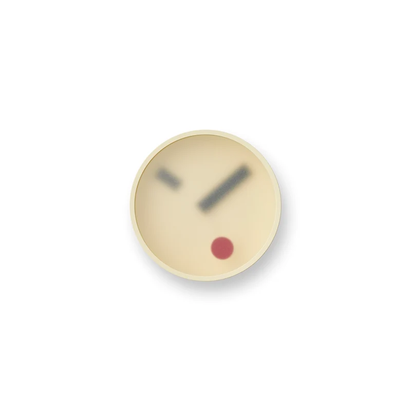 Lemnos Kehai KM22-01-YE Wanduhr Gelb • Geräuschloses Sweep-Uhrwerk • Japanisches Minimaldesign