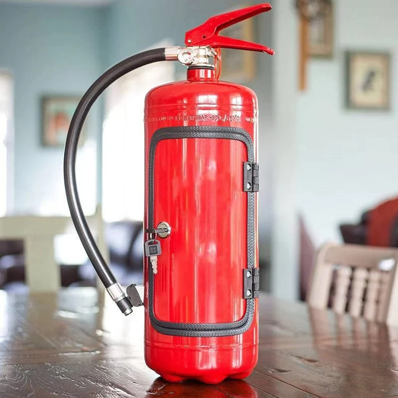 Decoratieve Drankendispenser Brandblusserthema Rood ABS 30x11cm Feest Bar Opslag Drankhouder Uniek Design | Sansoti