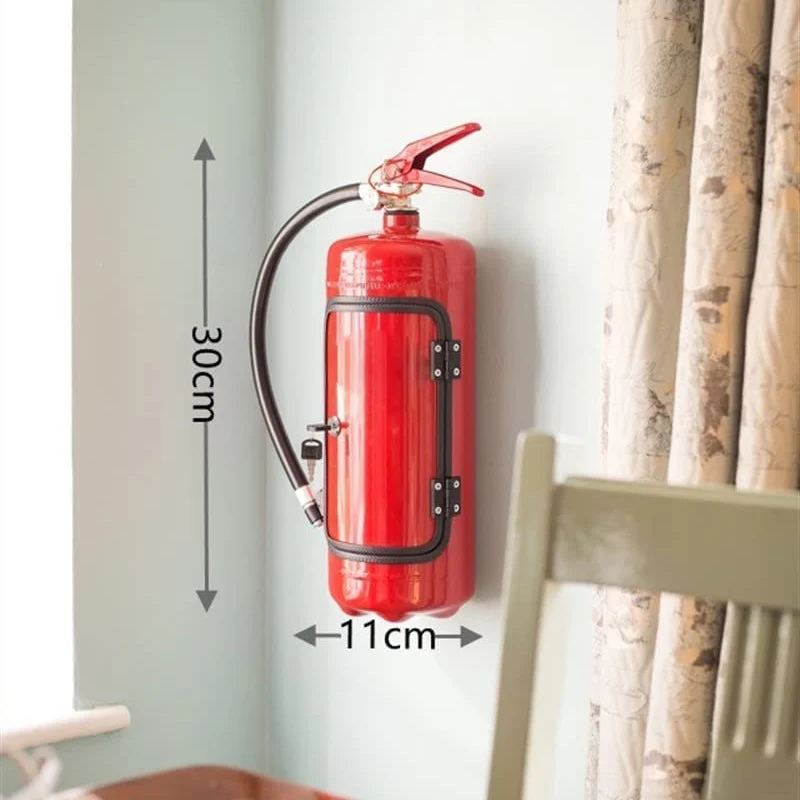 Decoratieve Drankendispenser Brandblusserthema Rood ABS 30x11cm Feest Bar Opslag Drankhouder Uniek Design | Sansoti