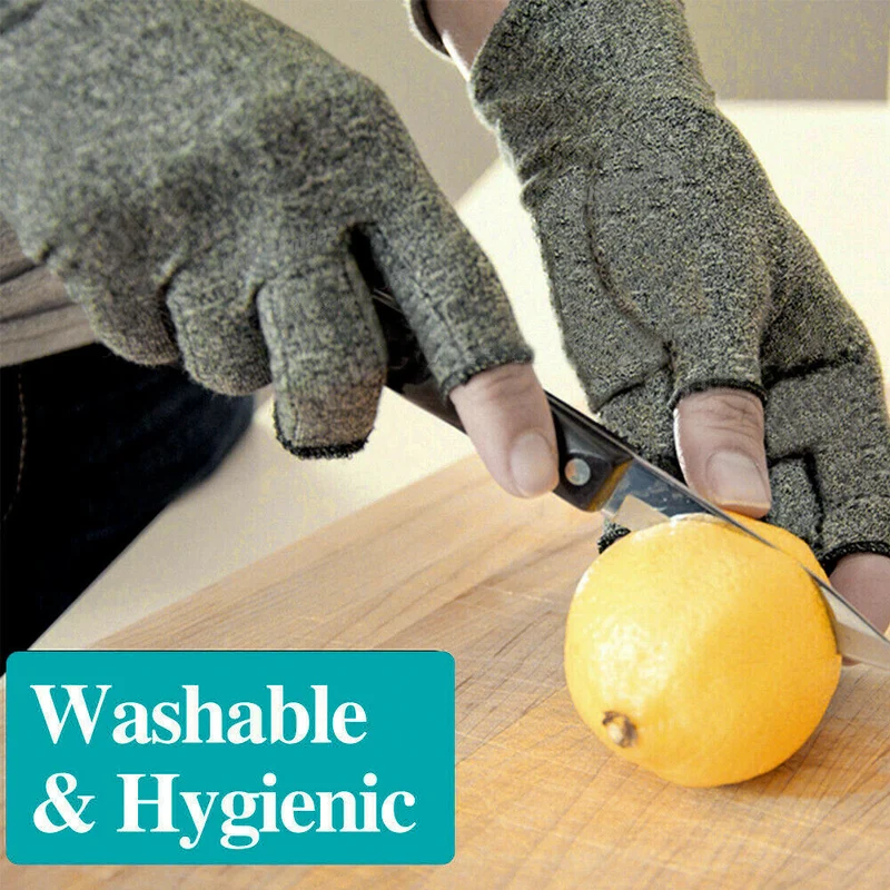 Handschoenen Vingerloze Compressie Artrose Steun Ademend Comfort Dagelijks Gebruik Elastisch Polsondersteuning | Sansoti