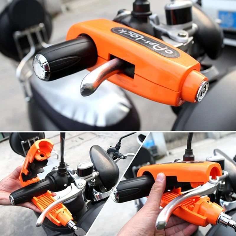 Stuurslot Motorfiets Universeel – Diefstalbeveiliging Scooter Bromfiets Quad Stuur Rem Hefboom Vergrendeling | Sansoti