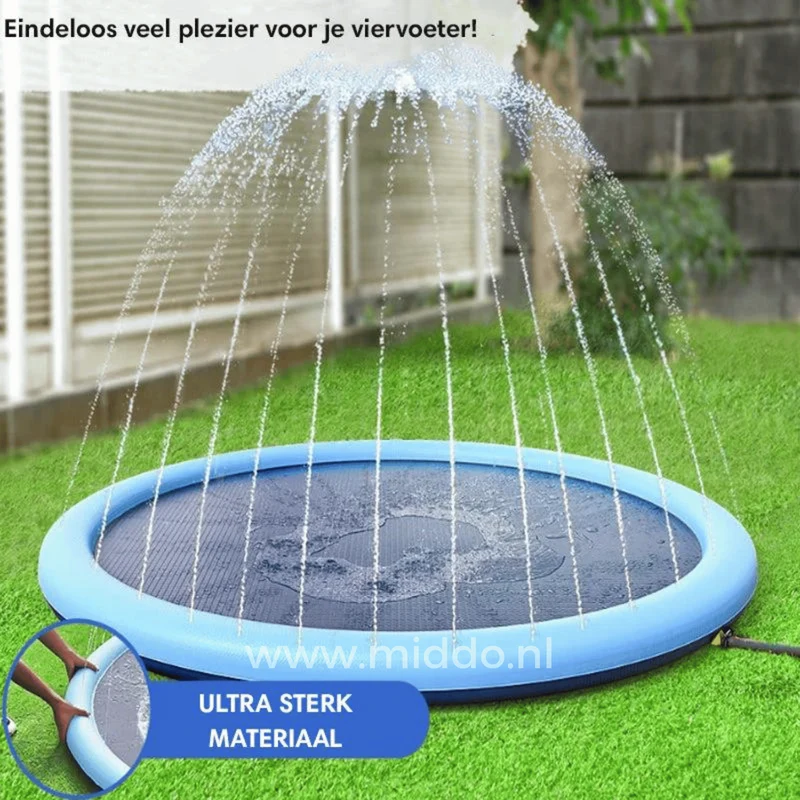 Watersproeiermat voor Tuin en Huisdieren 100-190cm Speelmat Kinderen Zomer Verkoeling Outdoor Waterpret Buiten | Sansoti