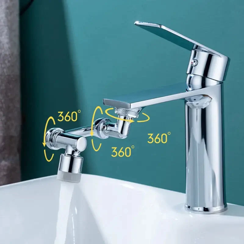 Draaibare Kraanopzetstuk met Viervoudig Filtersysteem 1080° Rotatie Spatvrij Waterbesparend voor Keuken Kraan | Sansoti