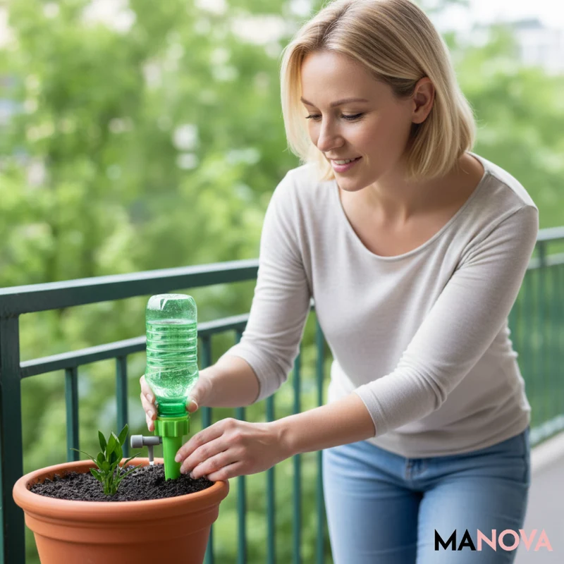 Automatisch Irrigatiesysteem Druppelvorm Steen voor Kamerplanten Tuinplanten Vakantie Zelfdrenken Watergever | Sansoti