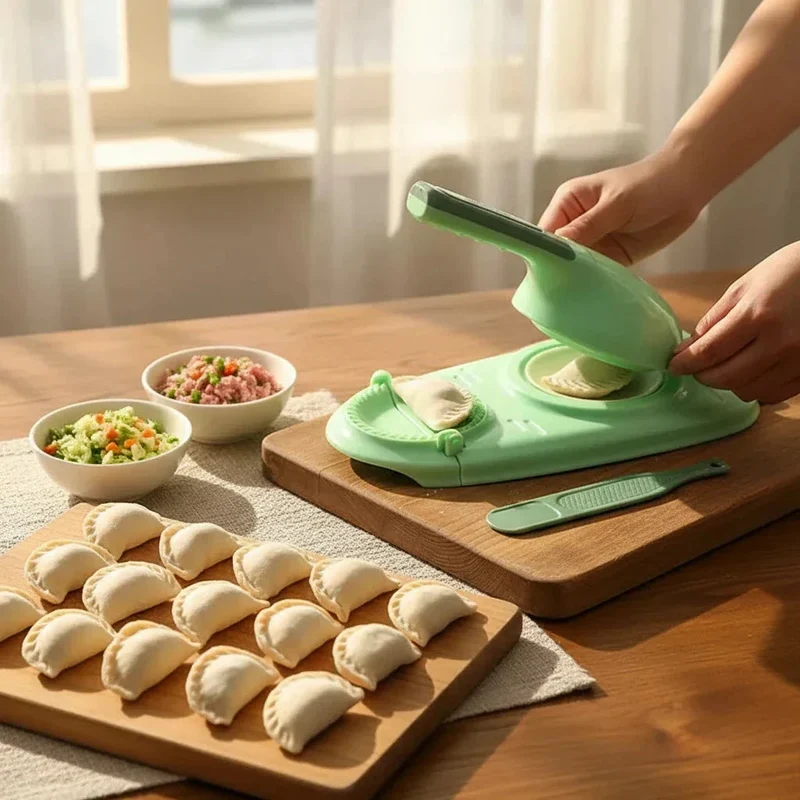 Deegvormer 2-in-1 voor Ravioli en Dumplings Handmatige Pastamaker Keukengereedschap 27,5 x 23 cm Thuiskoken | Sansoti