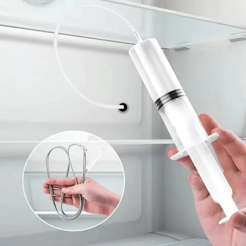 Koelkast Afvoerborstel Set 15cm met Sprayfunctie Flexibele Reiniger voor Afvoerleidingen Keuken en Badkamer | Sansoti