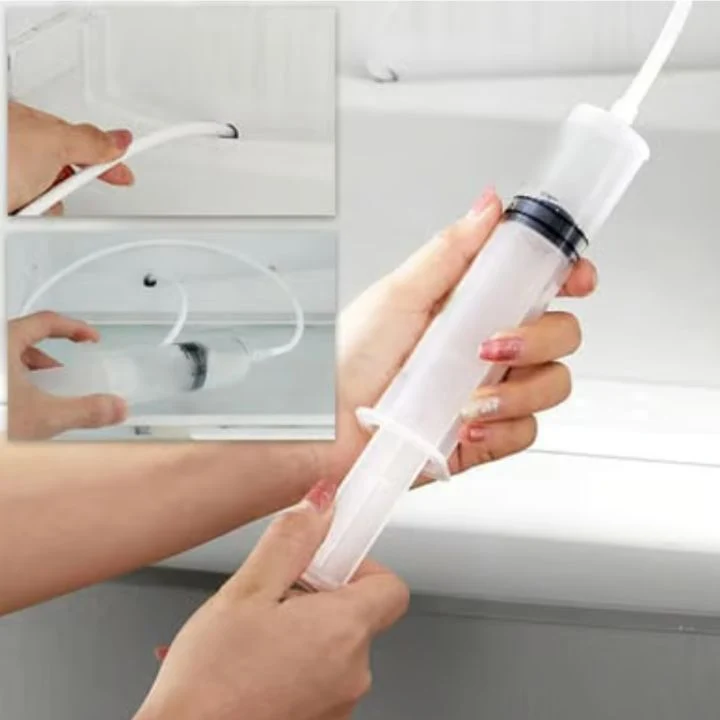 Koelkast Afvoerborstel Set 15cm met Sprayfunctie Flexibele Reiniger voor Afvoerleidingen Keuken en Badkamer | Sansoti