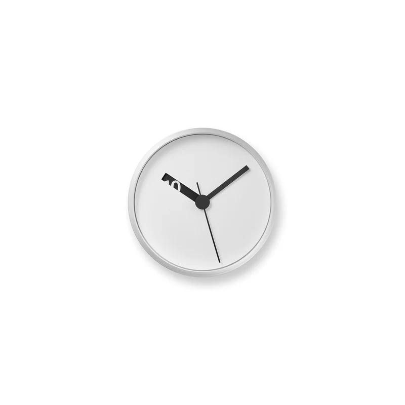 Lemnos Extra Normal Clock RM24-07-WH Wanduhr Weiß • Geräuschloses Quarzwerk • Minimalistisches Design