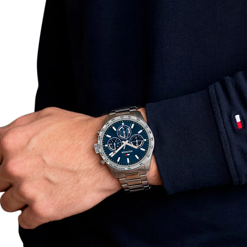 Tommy Hilfiger Hampton 1792278 Herren Armbanduhr • Quarzwerk • Edelstahlgehäuse
