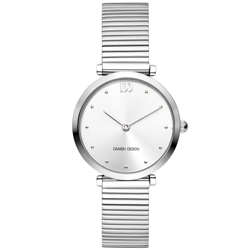 Danish Design Pure IV82Q1301 Ava Damen Armbanduhr Silber • Mineralglas • Minimalistisches Design