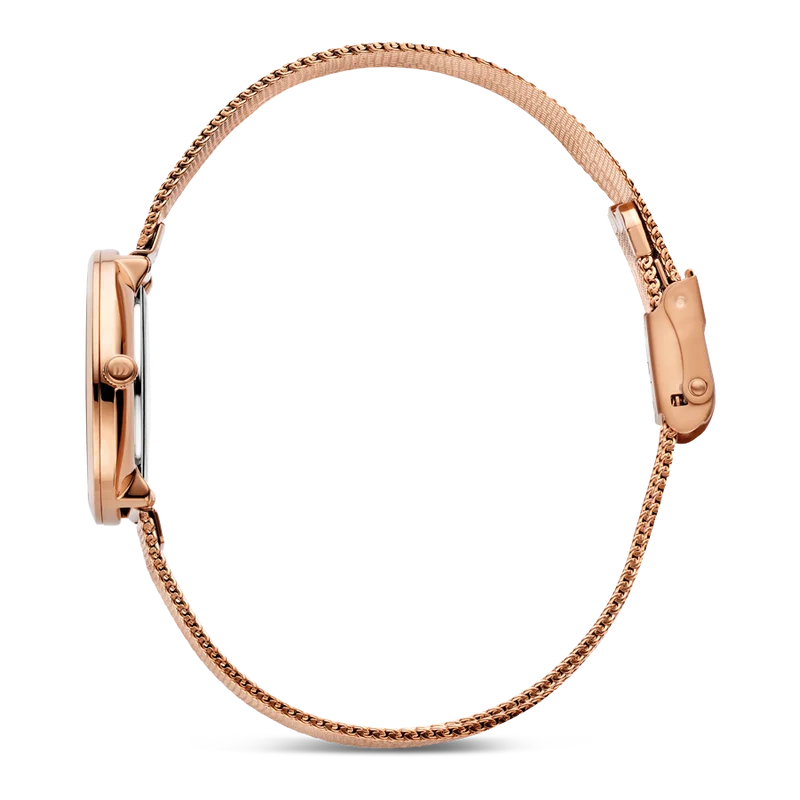 Danish Design Amelia Ripple IV69Q1307 Damenuhr Roségold • Mineralglas • Mesh-Armband
