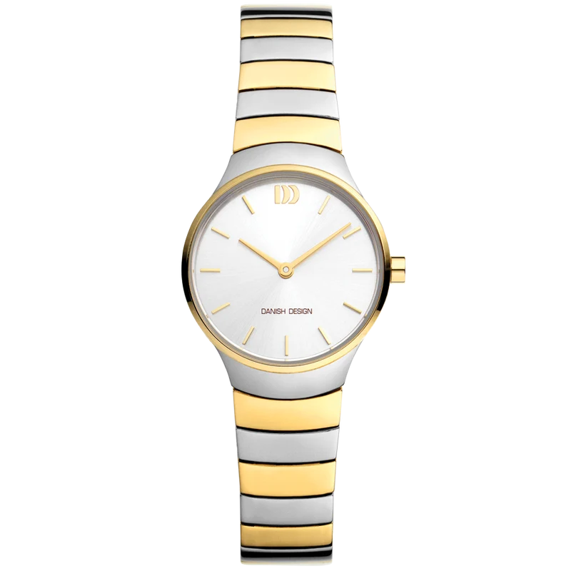 Danish Design Jolie IV65Q1293 Damenuhr Bicolor • Mineralglas • Schmuckarmband