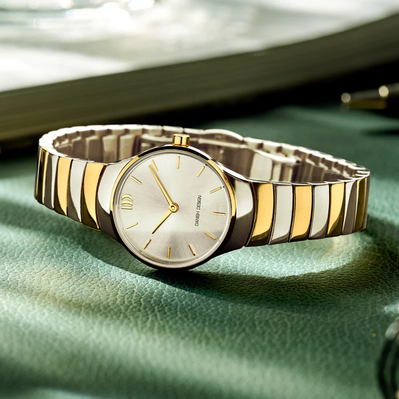 Danish Design Jolie IV65Q1293 Damenuhr Bicolor • Mineralglas • Schmuckarmband