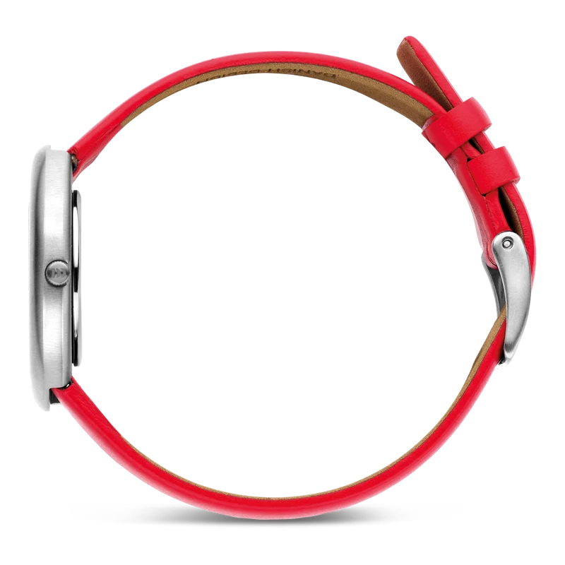 Danish Design Issten IV24Q1308 Damen Armbanduhr Rot • Skandinavisches Design • Mineralglas