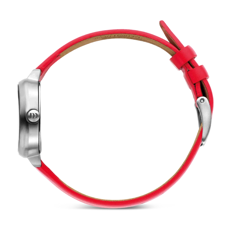 Danish Design Elvsten IV24Q1305 Damen Armbanduhr Rot • Mineralglas • Skandinavisches Design
