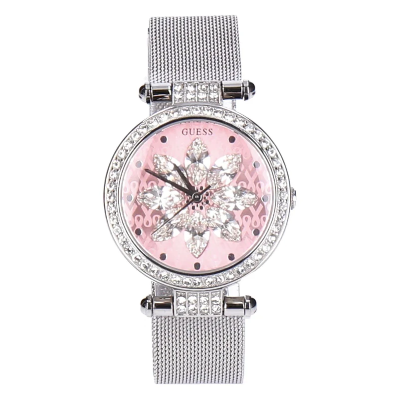 Guess Damenuhr Sparkling Pink Edelstahl