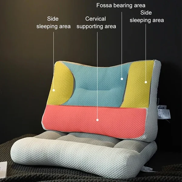 Ergonomisch Nekkussen met Geheugenschuim voor Zij- en Rugslaper Optimale Nekondersteuning Comfort Slaapkussen | Sansoti