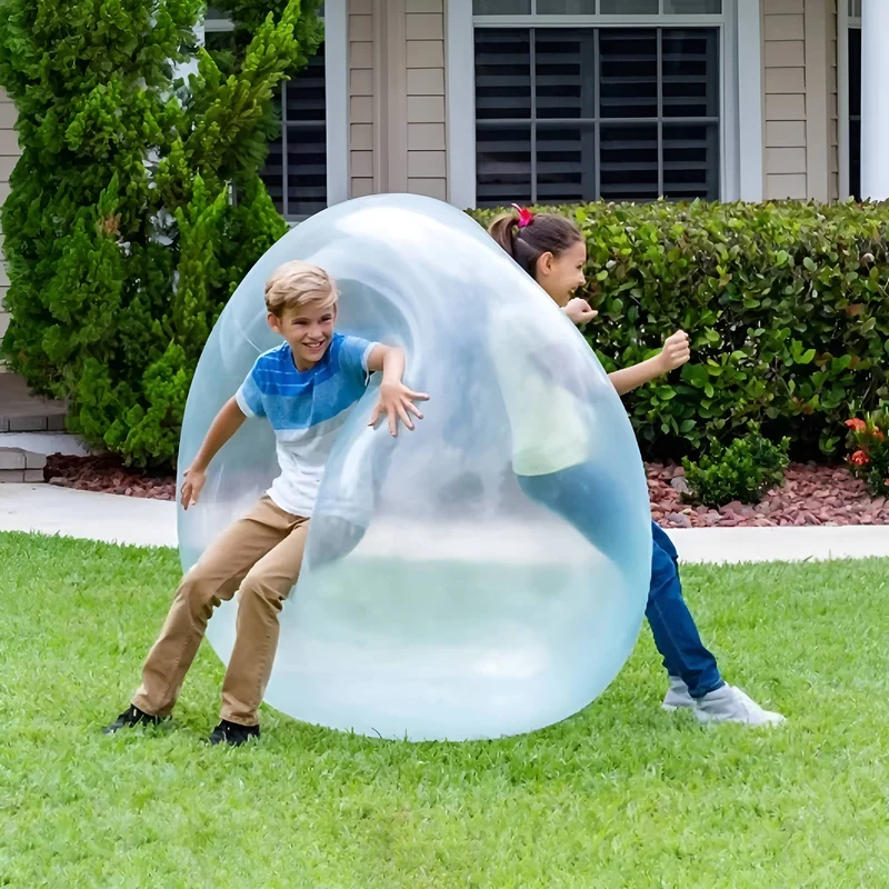 Opblaasbare Transparante Speelbal Set 3 Stuks XL Zacht Waterbestendig voor Tuin Zwembad Strand Kinderen | Sansoti