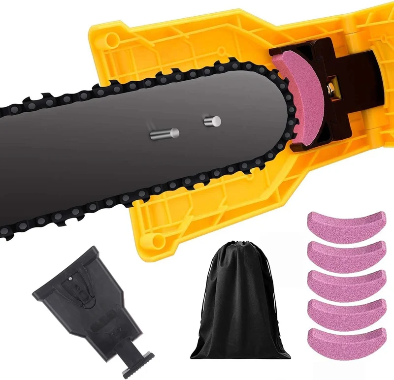 Kettingzaag Slijper Steen Draagbaar met Vergrendeling voor 14-20 inch Zaagbladen Outdoor Gereedschap | Sansoti