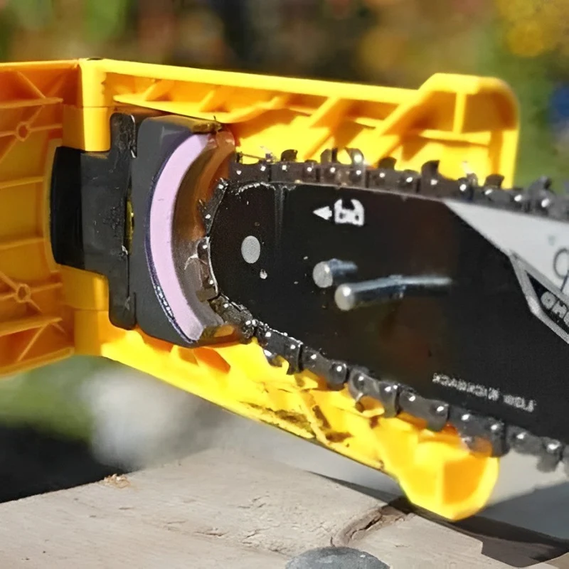 Kettingzaag Slijper Steen Draagbaar met Vergrendeling voor 14-20 inch Zaagbladen Outdoor Gereedschap | Sansoti