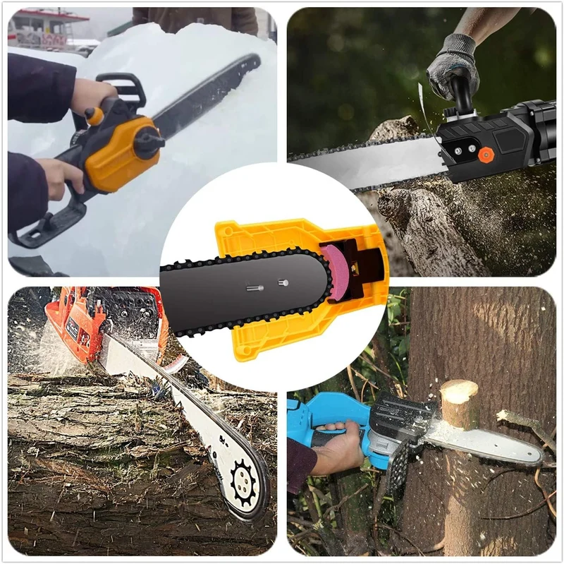 Kettingzaag Slijper Steen Draagbaar met Vergrendeling voor 14-20 inch Zaagbladen Outdoor Gereedschap | Sansoti