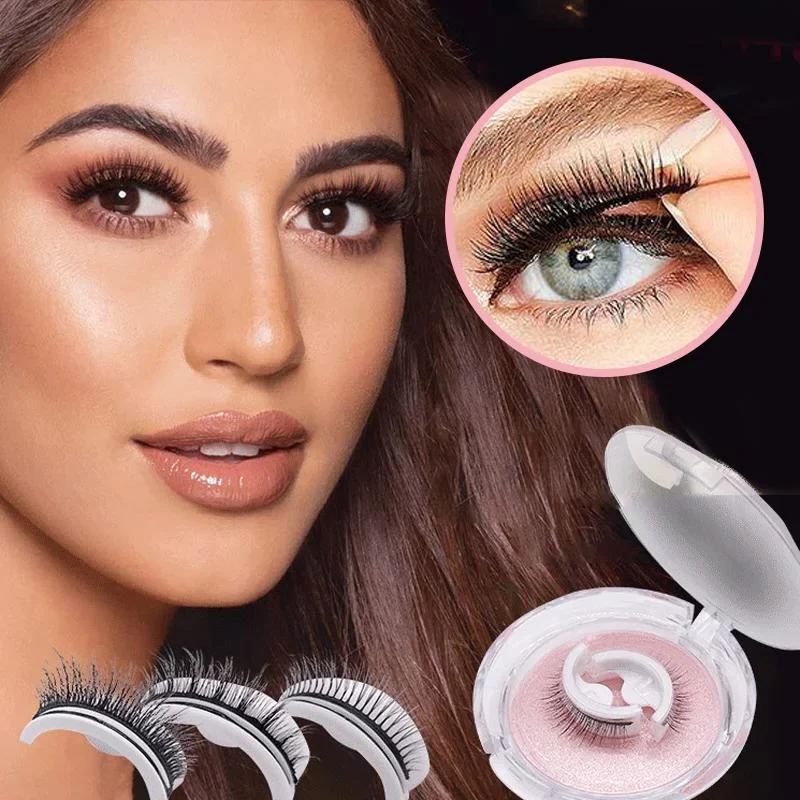 Herbruikbare Zelfklevende Wimpers Zonder Lijm Synthetische Vezels Natuurlijke Look Make-up Accessoire | Sansoti