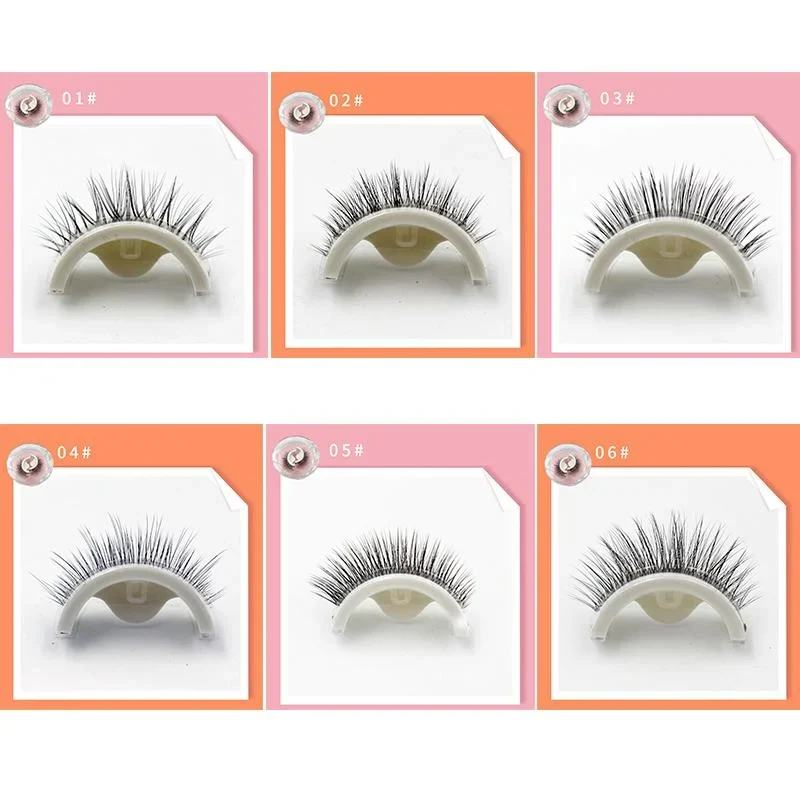 Herbruikbare Zelfklevende Wimpers Zonder Lijm Synthetische Vezels Natuurlijke Look Make-up Accessoire | Sansoti
