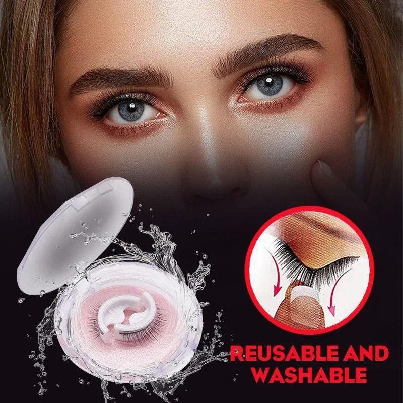 Herbruikbare Zelfklevende Wimpers Zonder Lijm Synthetische Vezels Natuurlijke Look Make-up Accessoire | Sansoti