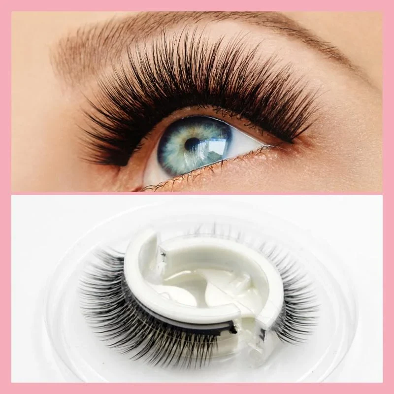 Herbruikbare Zelfklevende Wimpers Zonder Lijm Synthetische Vezels Natuurlijke Look Make-up Accessoire | Sansoti