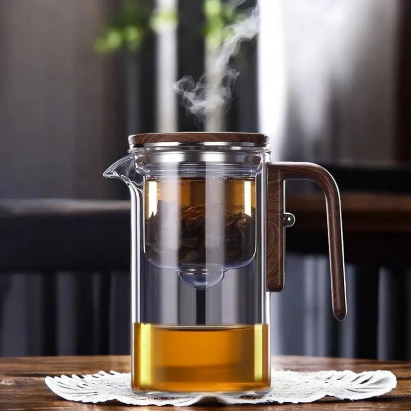Glazen Theepot Magnetisch Filter Losse Thee Kruidenthee Elegant Hittebestendig | Sansoti