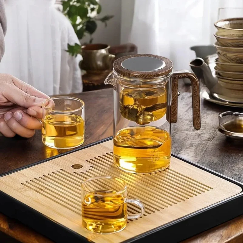 Glazen Theepot Magnetisch Filter Losse Thee Kruidenthee Elegant Hittebestendig | Sansoti