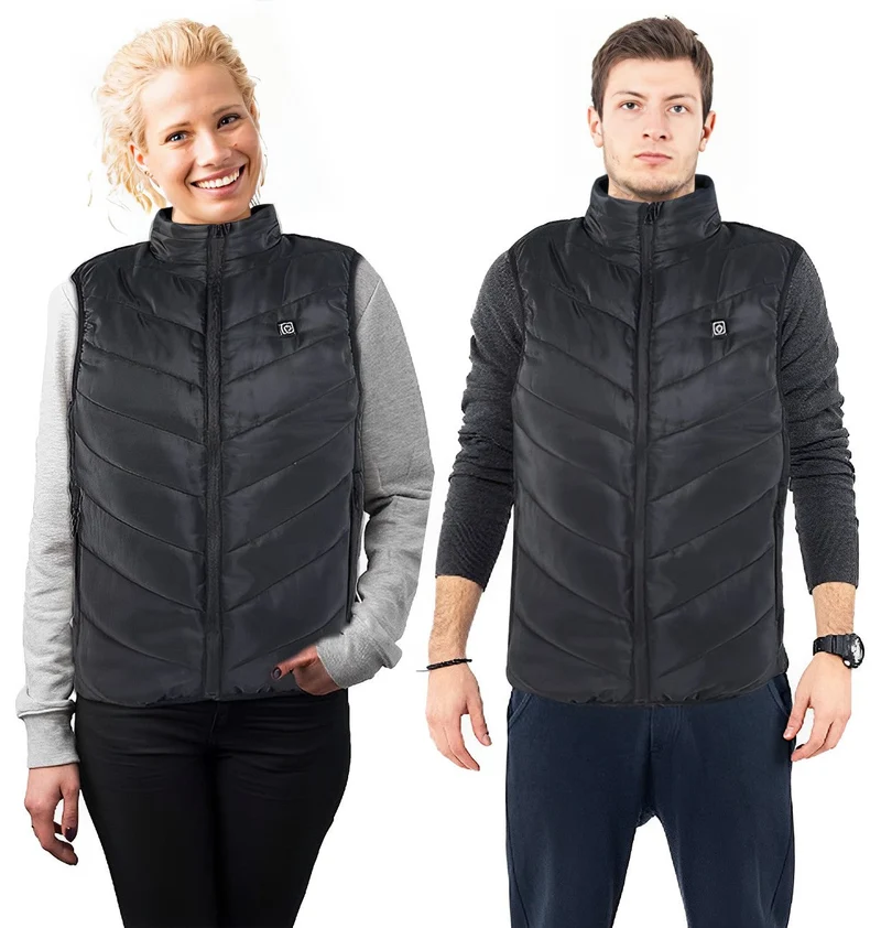 Verwarmbaar Bodywarmer Unisex USB Oplaadbaar met Powerbank 10000mAh Koolstofvezel 3 Warmtestanden Outdoor Winter | Sansoti