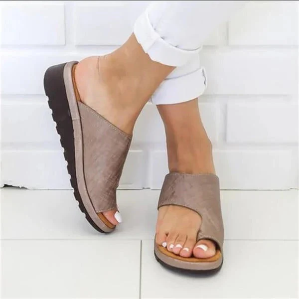Correctie Sandalen Dames Lage Hak Gewelfd Voetbed Zijpolstering Dagelijks Comfort Instapmodel Zomer Voetsteun | Sansoti