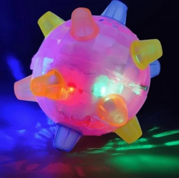 Interactieve Springbal met LED Licht voor Honden Beweging Hersentraining Speelgoed Thermoplastisch Rubber | Sansoti