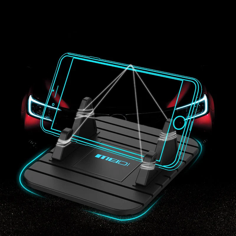 Anti-slip Telefoonhouder Dashboard Auto Siliconen Zuignap Zwart Roze GPS Navigatie Handsfree Veilig Rijden | Sansoti