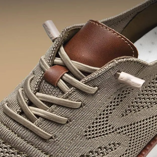 Orthopedische Herenschoen Lichtgewicht Gebreid Ademend Zwart Beige Blauw Zakelijk Casual Wandelcomfort | Sansoti