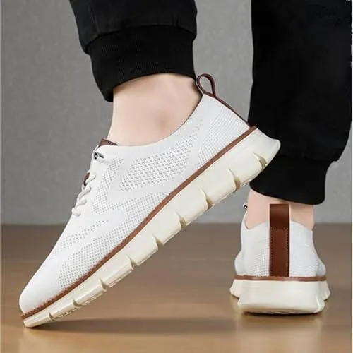 Orthopedische Herenschoen Lichtgewicht Gebreid Ademend Zwart Beige Blauw Zakelijk Casual Wandelcomfort | Sansoti