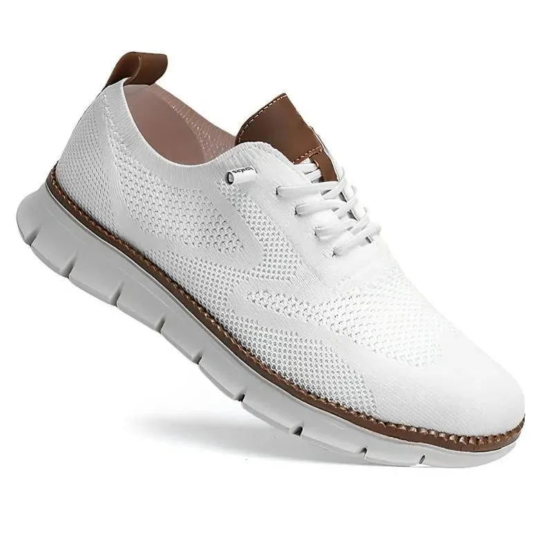 Orthopedische Herenschoen Lichtgewicht Gebreid Ademend Zwart Beige Blauw Zakelijk Casual Wandelcomfort | Sansoti