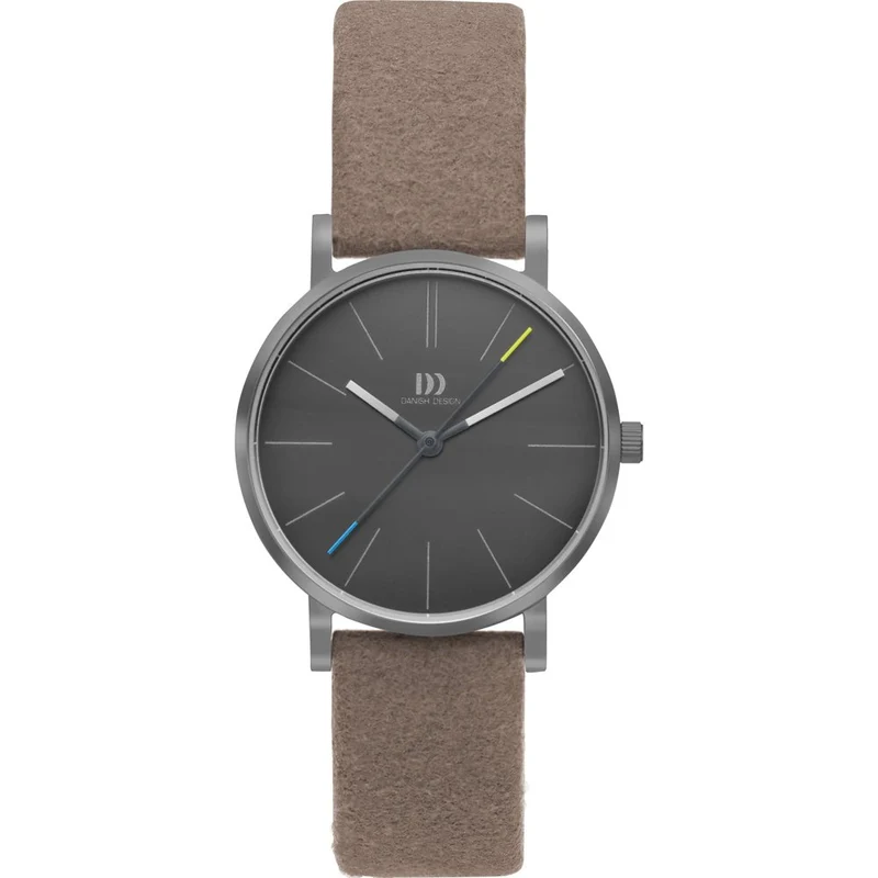 Danish Design Vira IV16Q1313 Damen Armbanduhr Grau • Skandinavisches Minimaldesign • Mineralglas