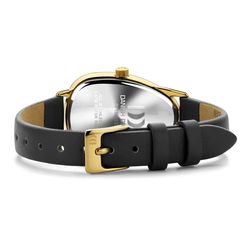 Danish Design Fjordsten IV15Q1306 Damen Armbanduhr Schwarz • Skandinavisches Design • Mineralglas