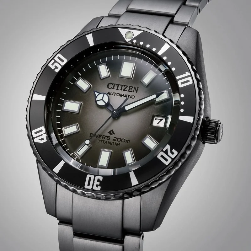 Citizen Promaster Marine NB6025-59H Herrenuhr • Super Titanium • Automatik