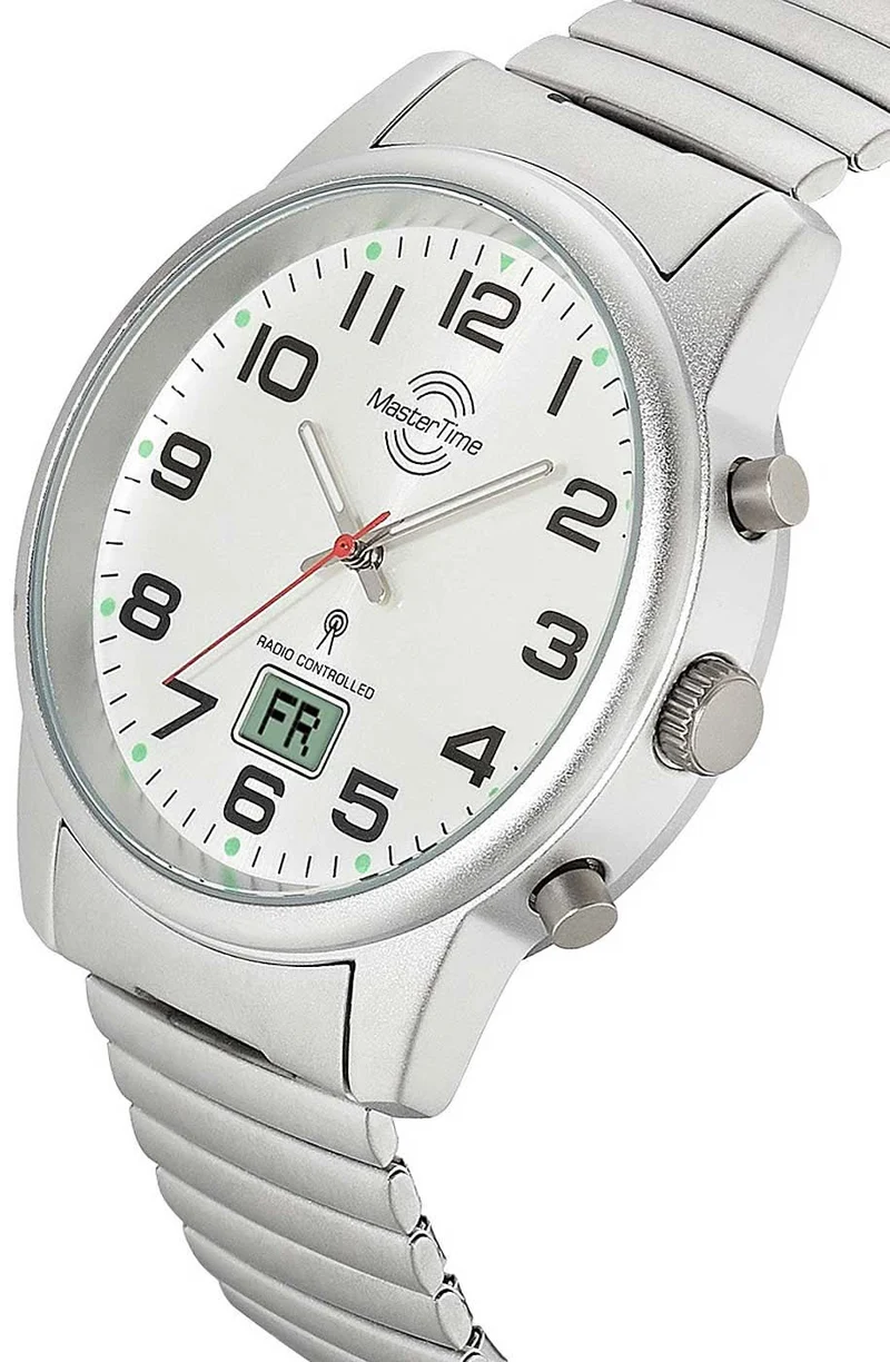 Master Time Funk Basic MTGA-10822-42M Herrenuhr • Funkpräzision • Hohe Ablesbarkeit