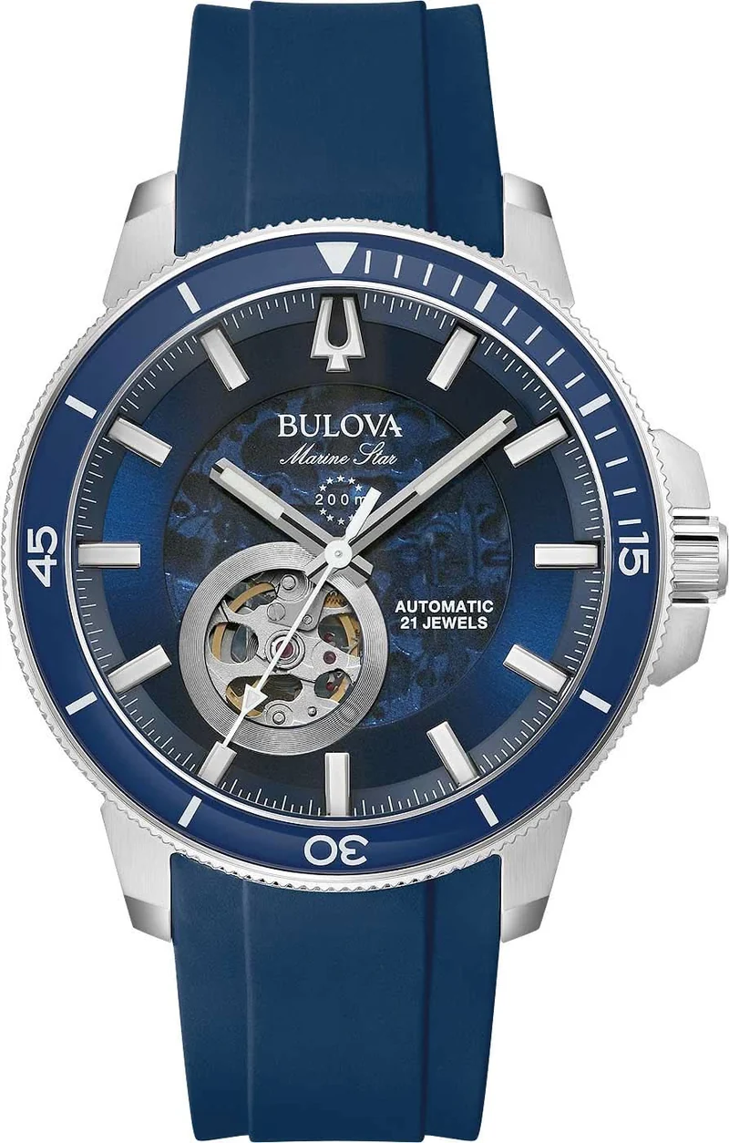 Bulova Marine Star 96A303 Herrenuhr • Automatikwerk • 200m Wasserdicht