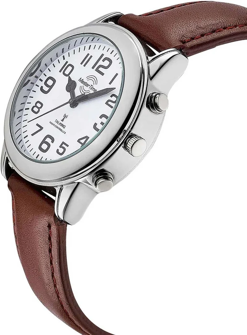 Master Time Talking MTGA-10806-12L Herrenuhr • Funksteuerung • Sprechende Uhrzeit