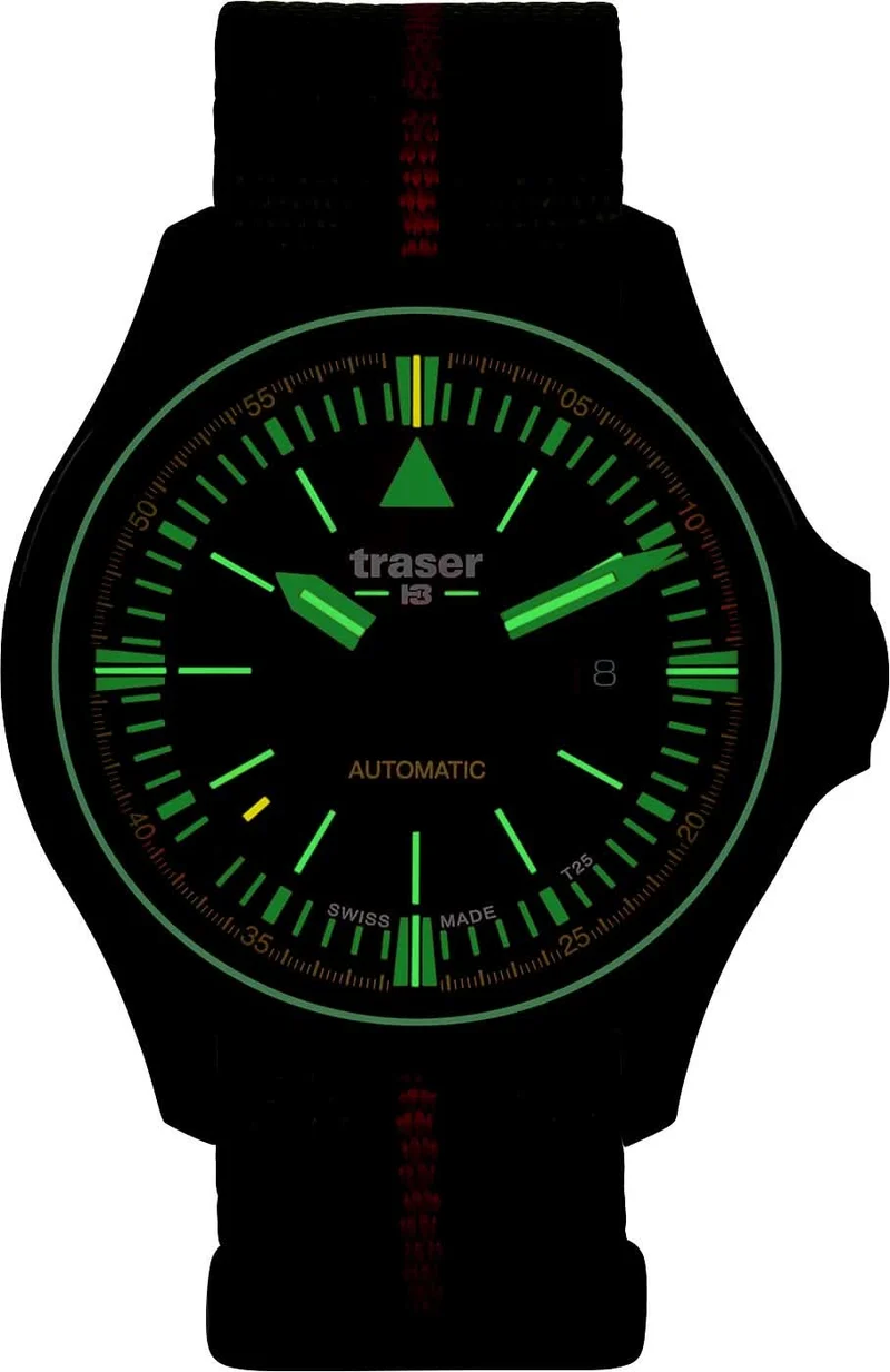 Traser P67 Officer Pro Automatic 110757 Herrenuhr • H3-Tritium Leuchttechnologie • Swiss Made